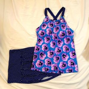 Lime Ricki 2-piece tankini & skirt